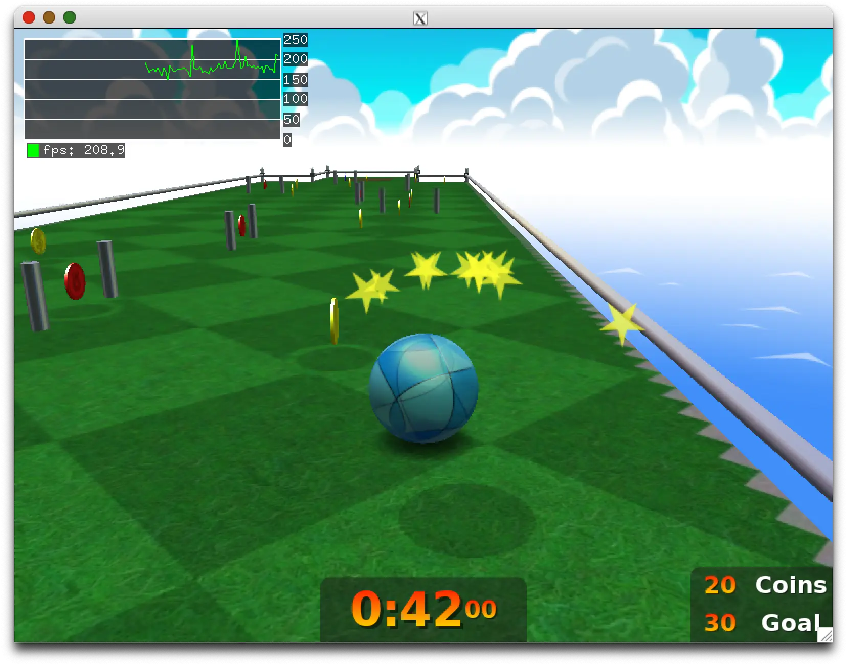 Neverball rendered on the Apple M1 GPU with an open source OpenGL driver