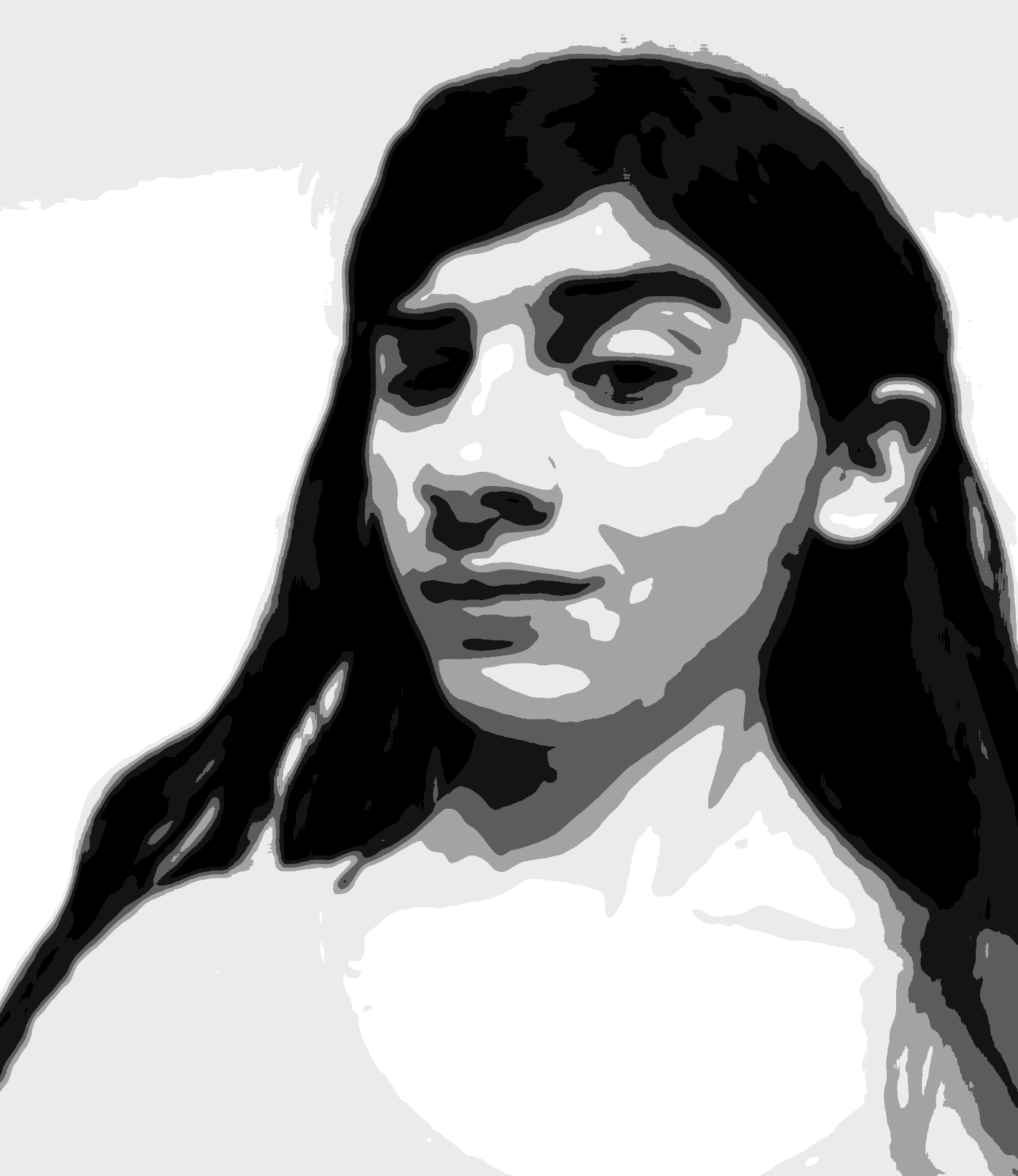 Posterized with contrast adjusted