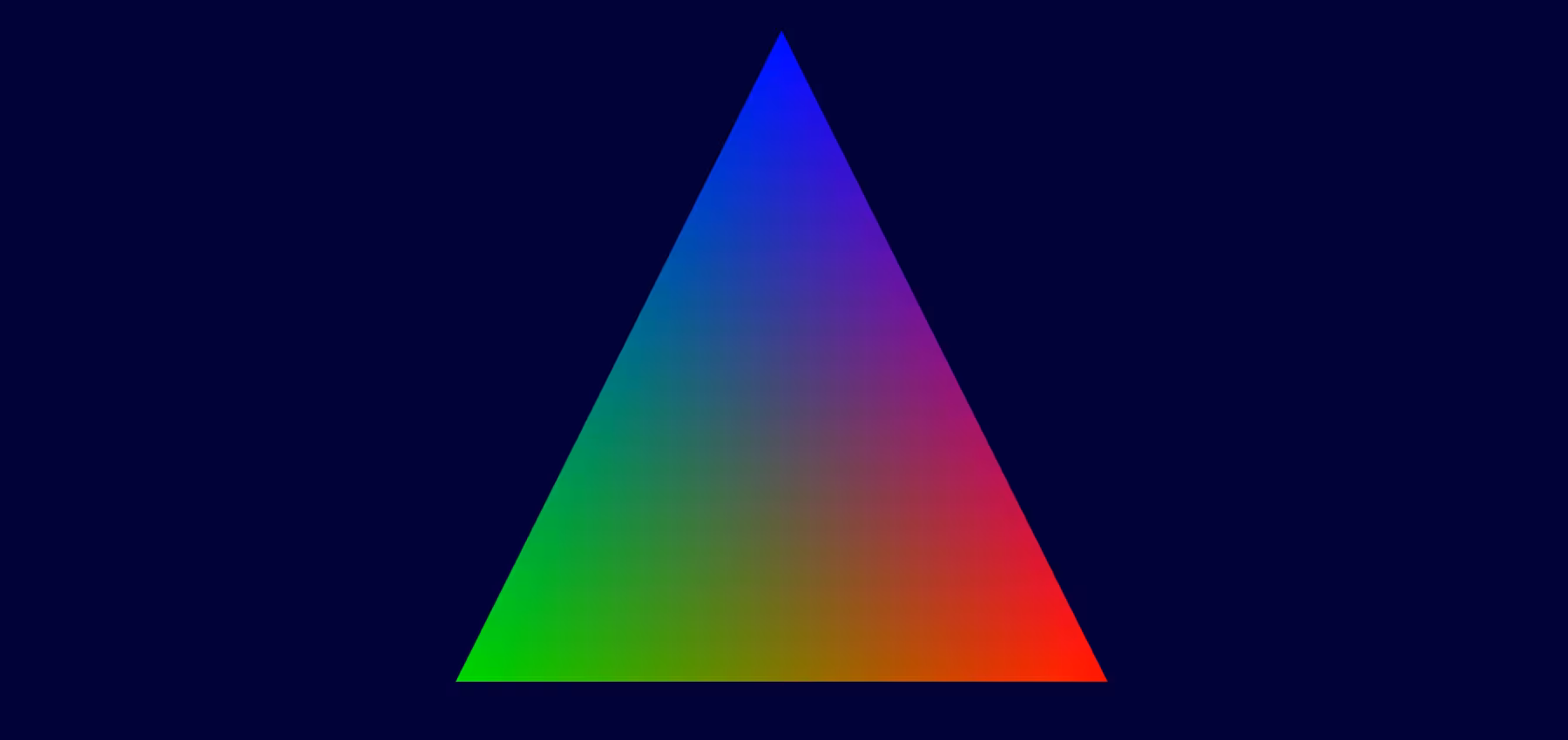 Classic rainbow triangle
